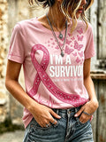 Women's Retro Survivor Print T-shirt