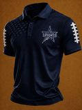 Men'S Football Printed Polo Shirt