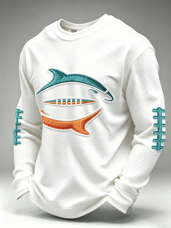 Men'S Retro Football Waffle T-Shirt