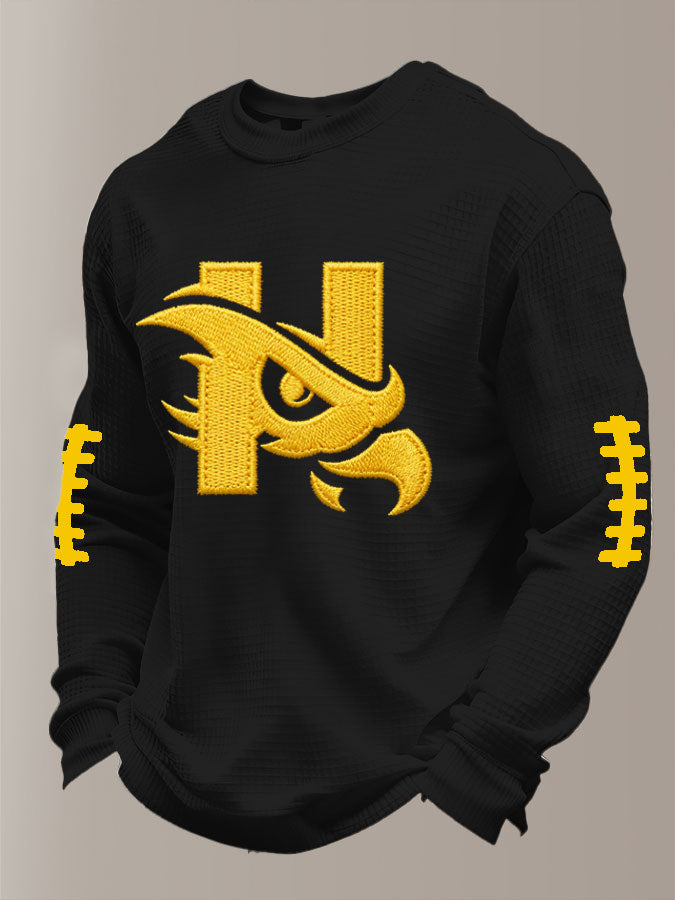 Men'S Football Printed Waffle T-Shirt