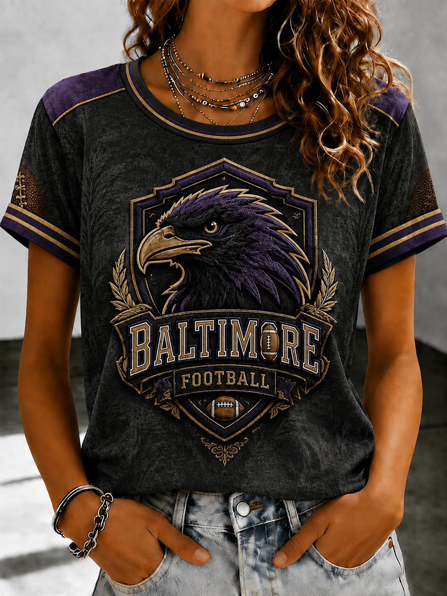 Women's Baltimore Football Fan T-shirt
