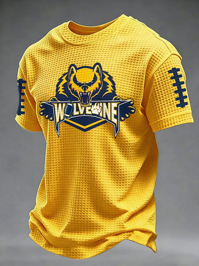 Men'S Football Fan Waffle T-Shirt