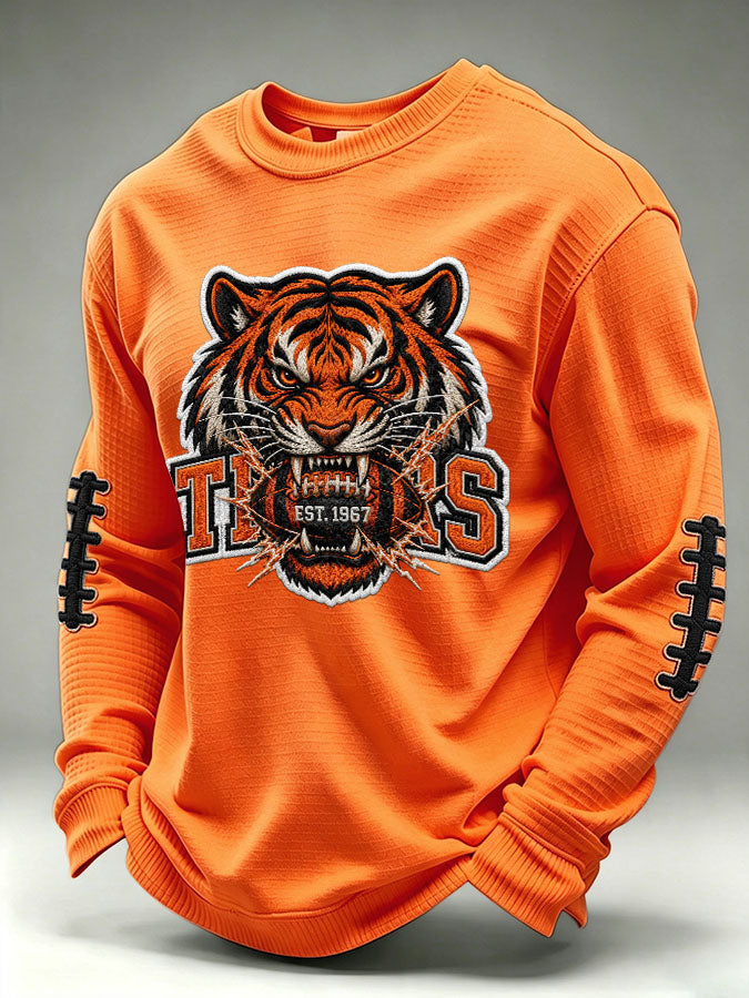 Men's Football Printed Waffle T-shirt