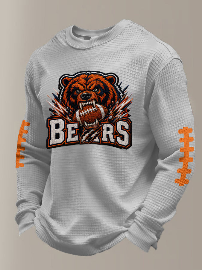 Men'S Football Printed Waffle T-Shirt