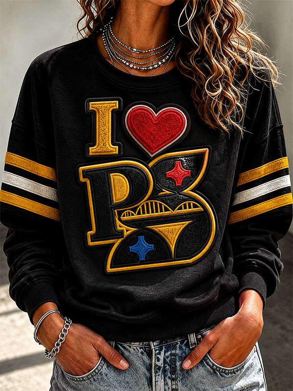 Women'S Retro Rugby Round Neck Sports Shirt