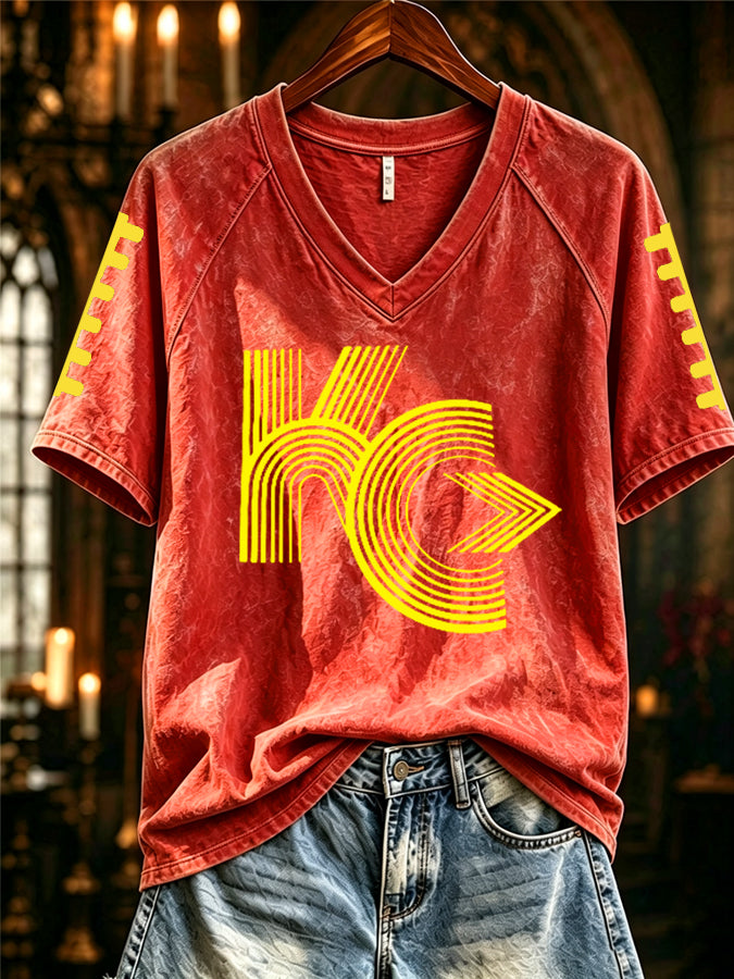 Women'S Retro Vintage Football Fan T-Shirt