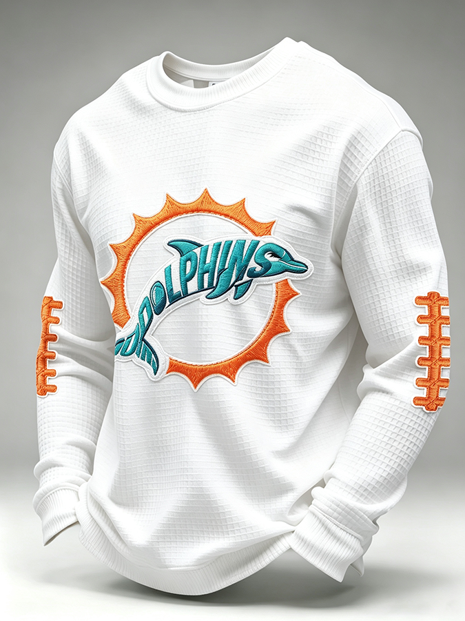 Men'S Retro Football Waffle T-Shirt