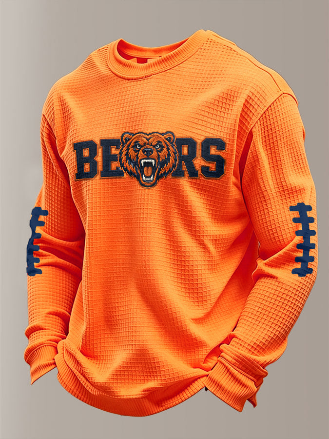 Men'S Football Printed Waffle T-Shirt
