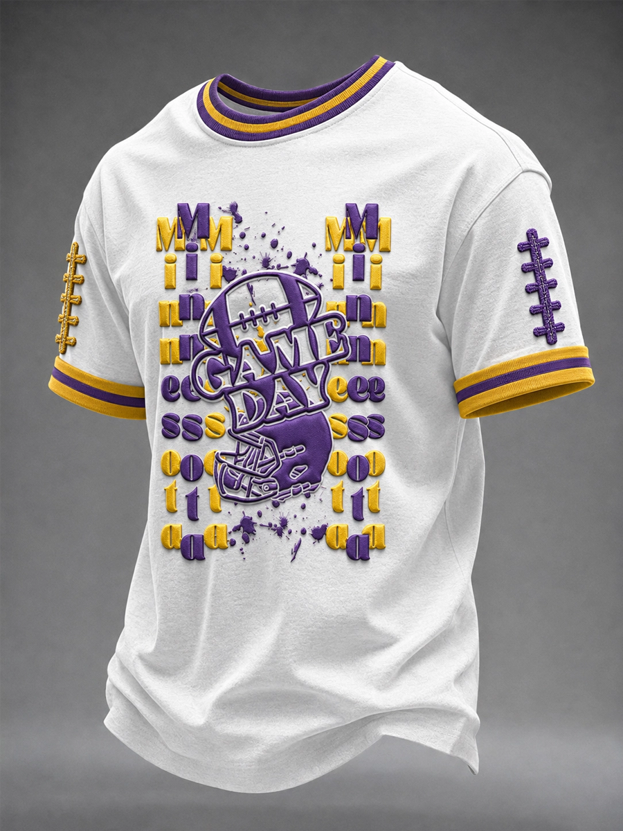 Men's Football Printed Short-Sleeve T-Shirt