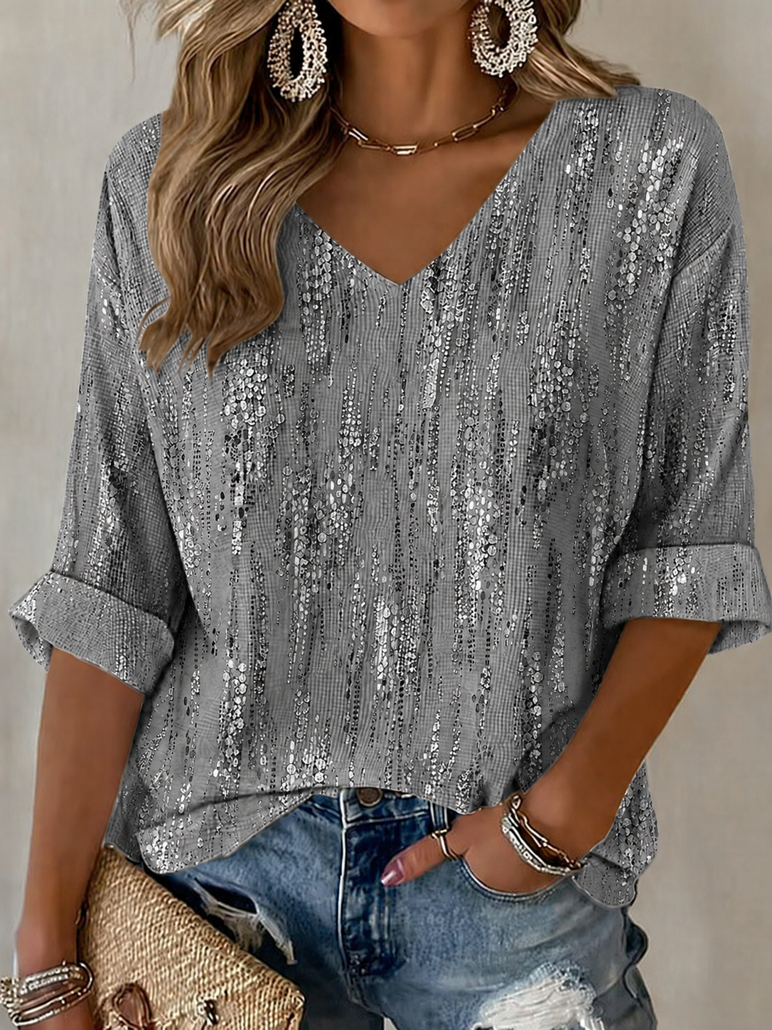 Women'S Breast Cancer Awareness Prevention Printed Casual Top