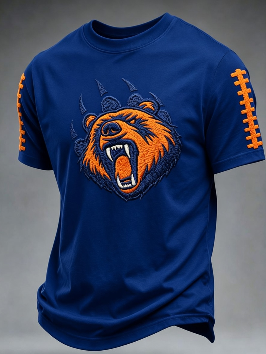 Men'S Rugby Fan Printed Casual T-Shirt
