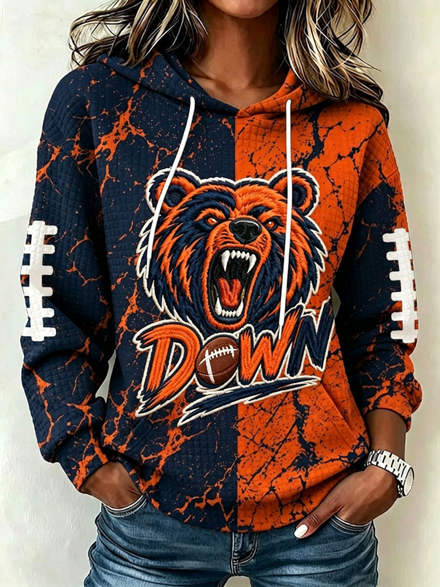 Women's Football Print Sweatshirt