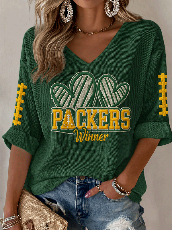 Women'S Football Casual Printed Top