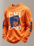 Men'S Football Printed Waffle T-Shirt