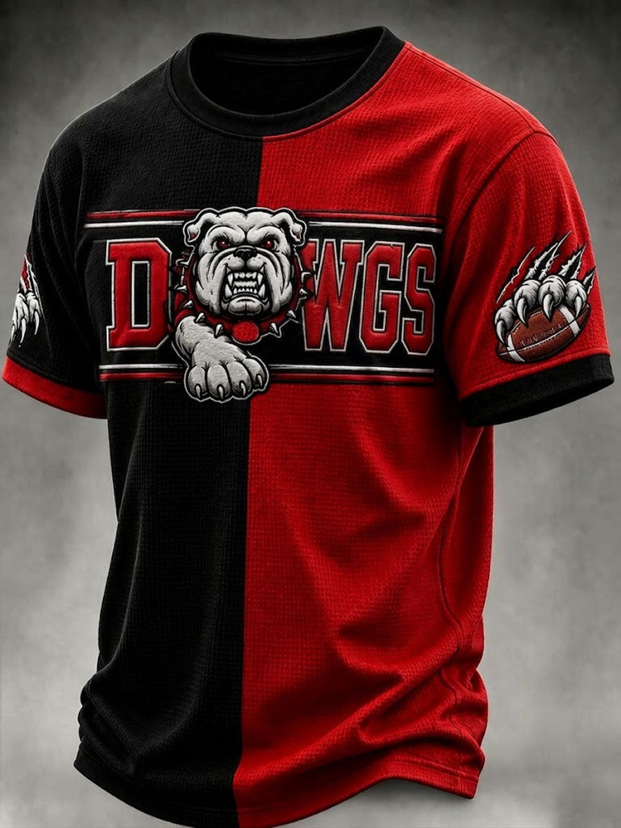 Men'S Football Fan Waffle T-Shirt