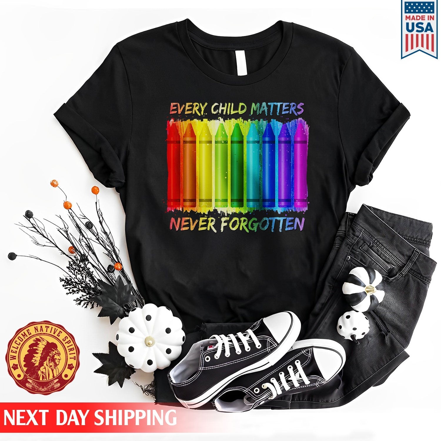 Every Child Matters Never Forgotten Crayons Colors For Orange Day Unisex T-shirt/Hoodie/Sweatshirt