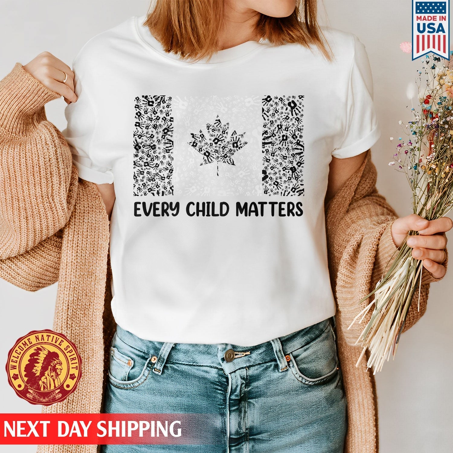 Every Child Matters Canada Flag For Orange Day Unisex T-shirt/Hoodie/Sweatshirt