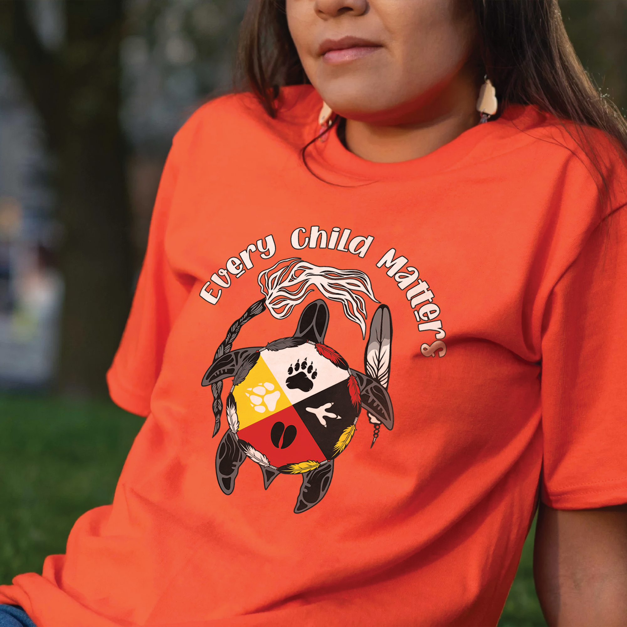 Sacred Circle of Healing – For Orange Shirt Day Unisex T-shirt/Hoodie/Sweatshirt 143