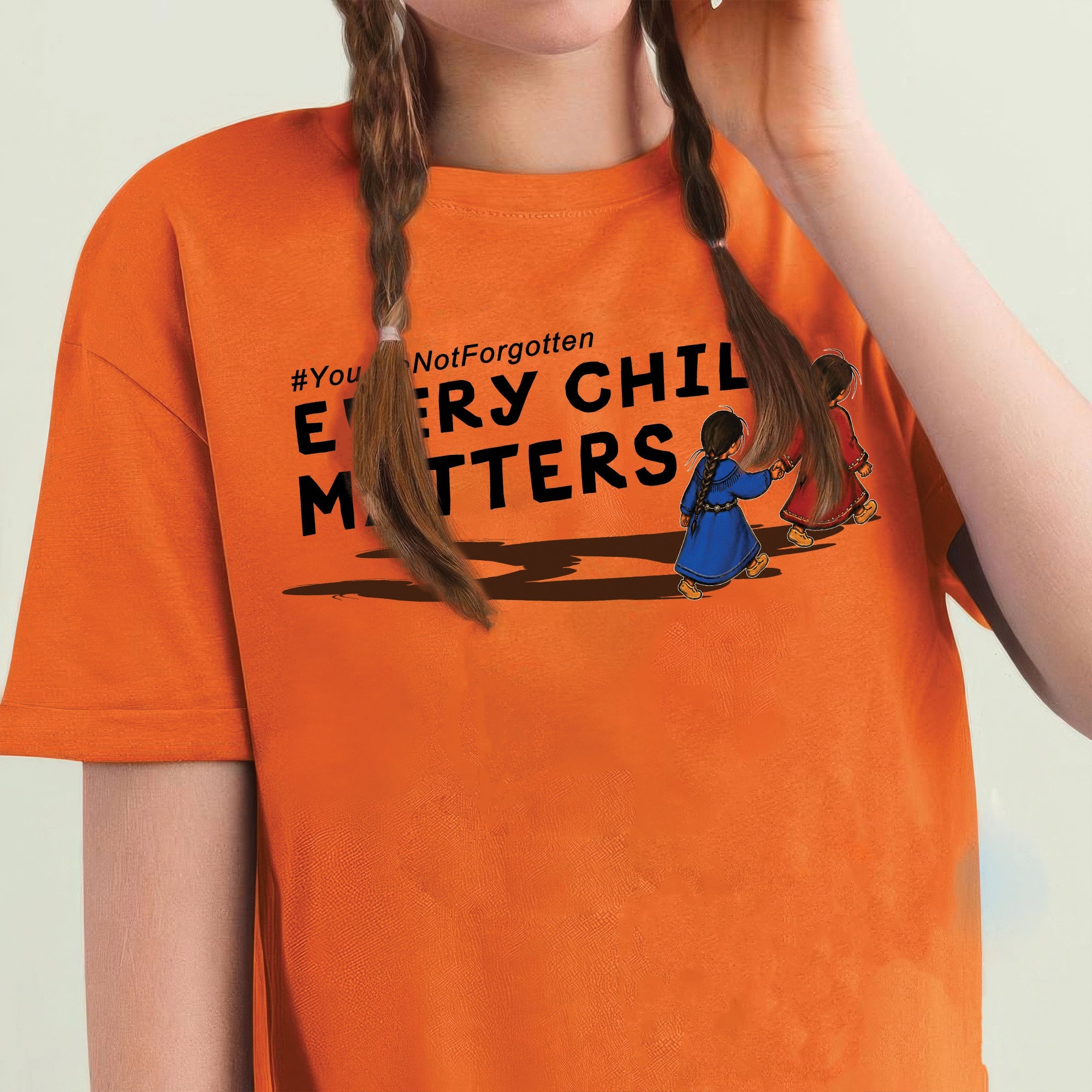 Walking Home Together Every Child Matters Orange Shirt Day Shirt Unisex T-shirt/Hoodie/Sweatshirt