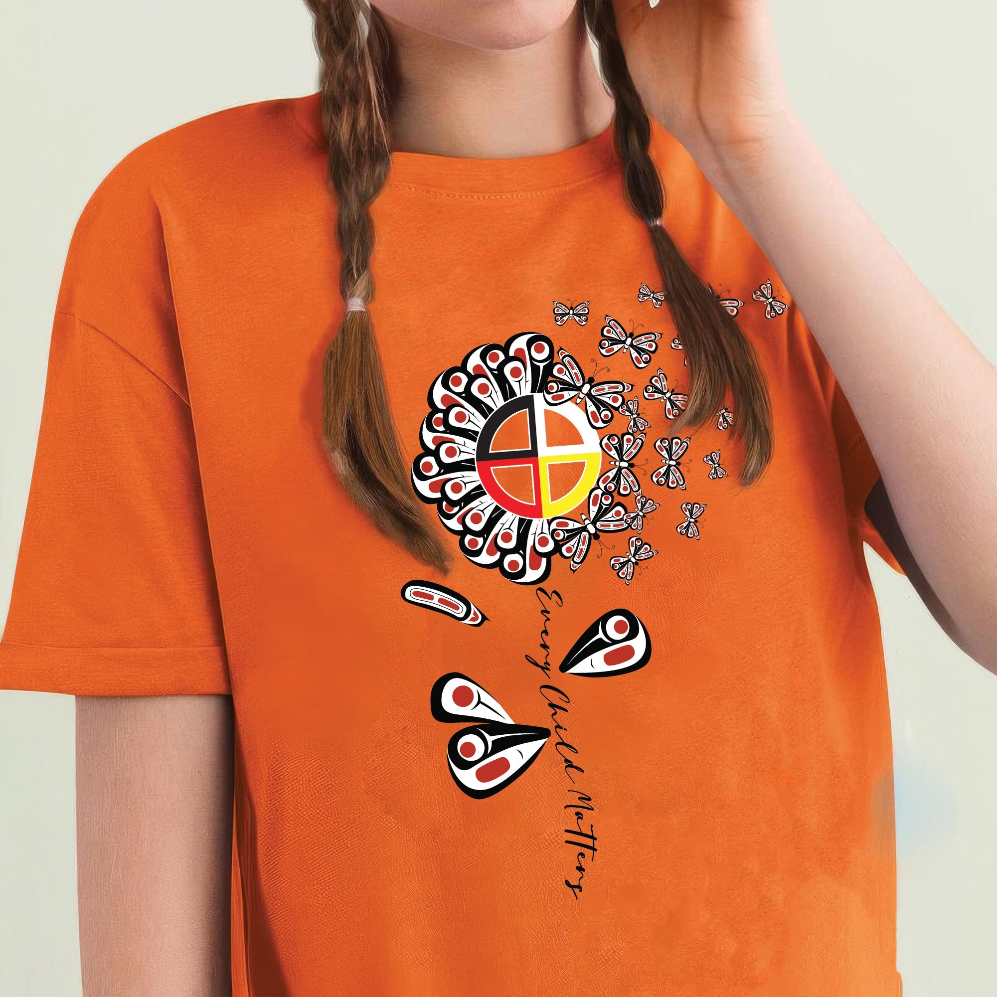 Every Child Matters – Native American Medicine Wheel Butterfly Remembrance Unisex T-shirt/Hoodie/Sweatshirt