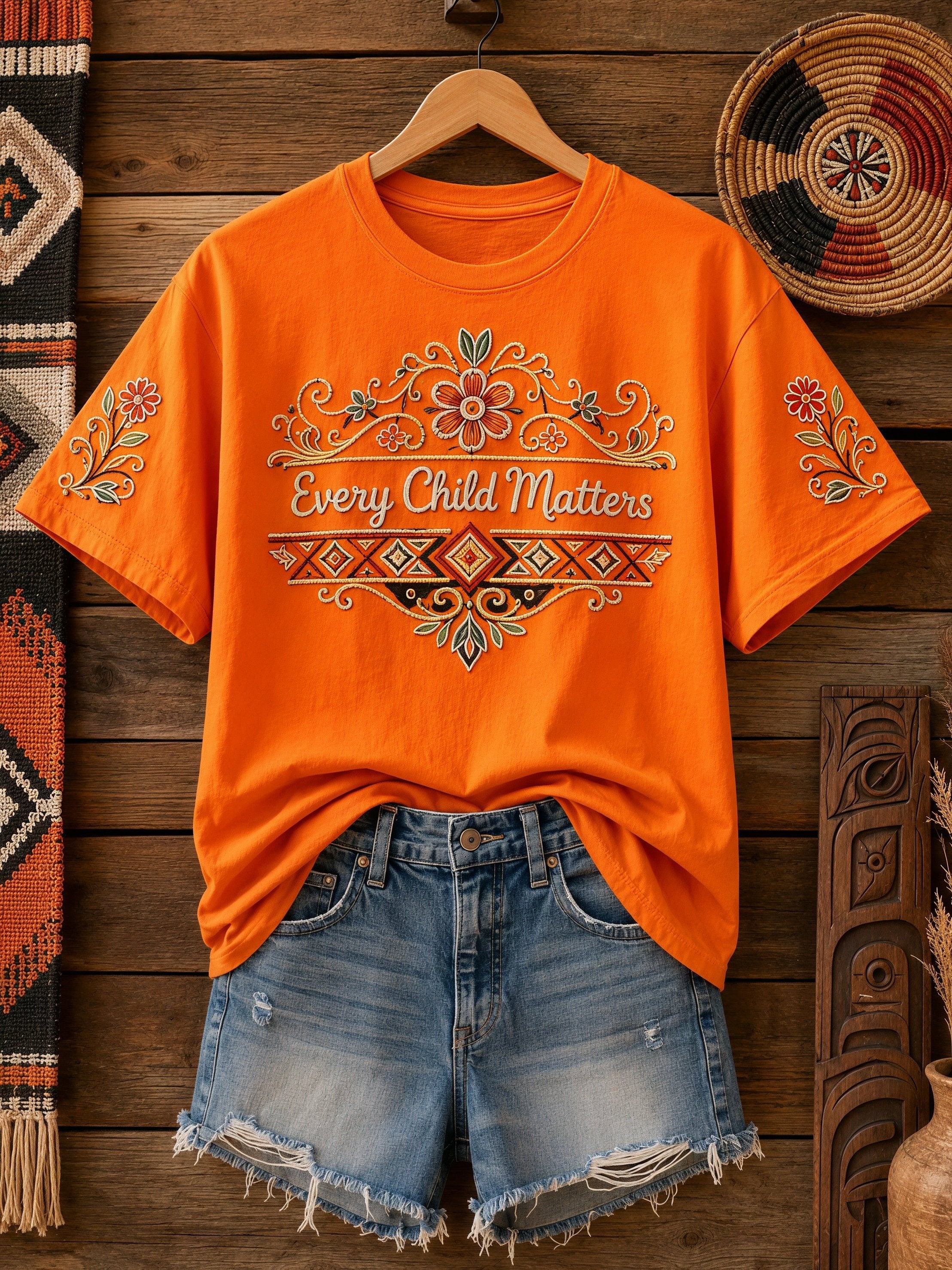 Women's Orange Shirt Day Print T-Shirt