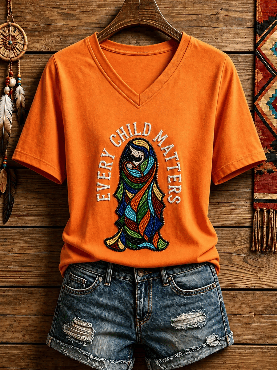❤️Buy 3 Get 20% Off❤️Women's  Retro Orange Shirt Day Print T-shirt