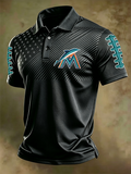 Men'S Retro Football Polo Shirt