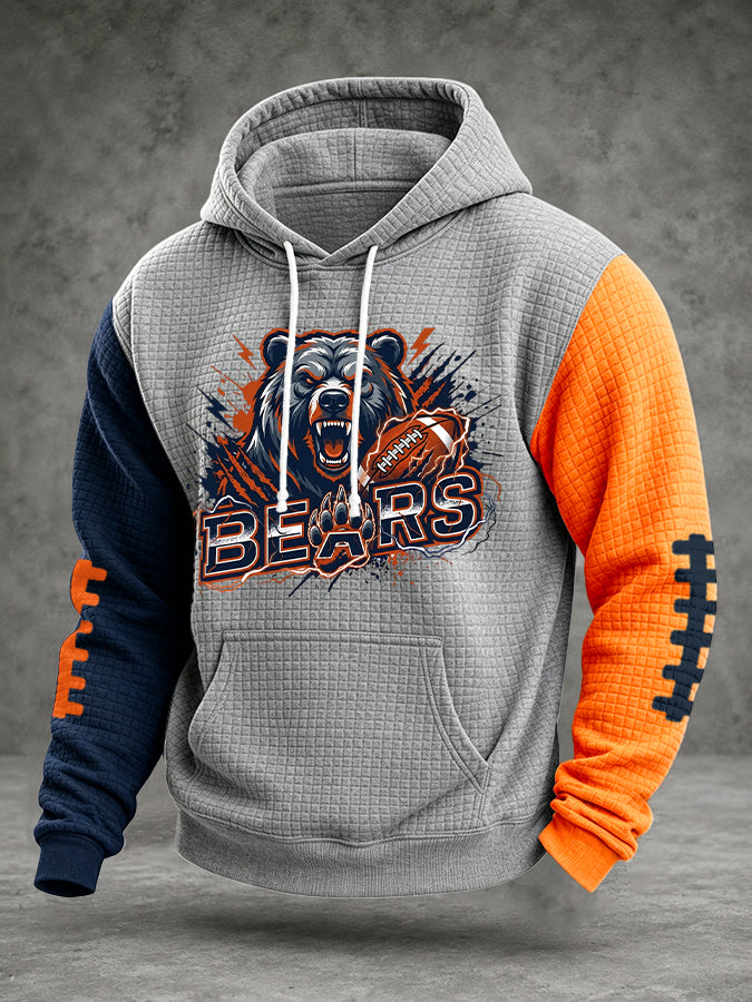 Men'S Football Printed Casual Hoodie