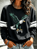 Women'S Football Printed Round Neck T-Shirt