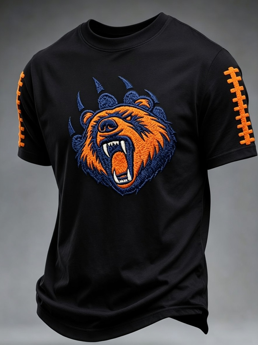 Men'S Rugby Fan Printed Casual T-Shirt