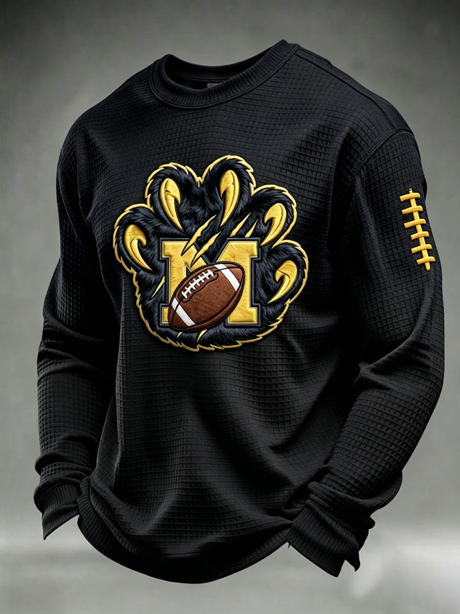 Men'S Rugby Printed Waffle T-Shirt