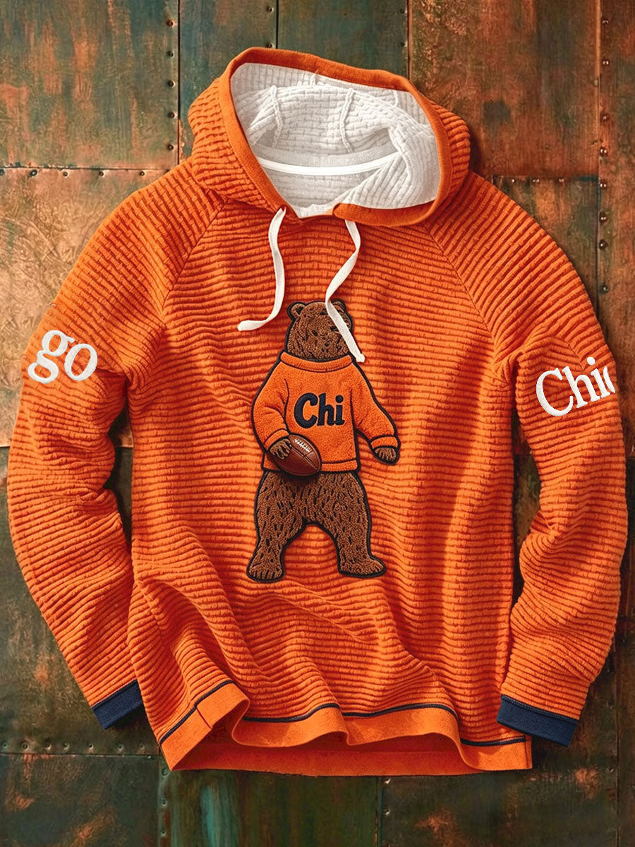 Men's Football Gameday Gift For Football Fans French Terry Hoodie