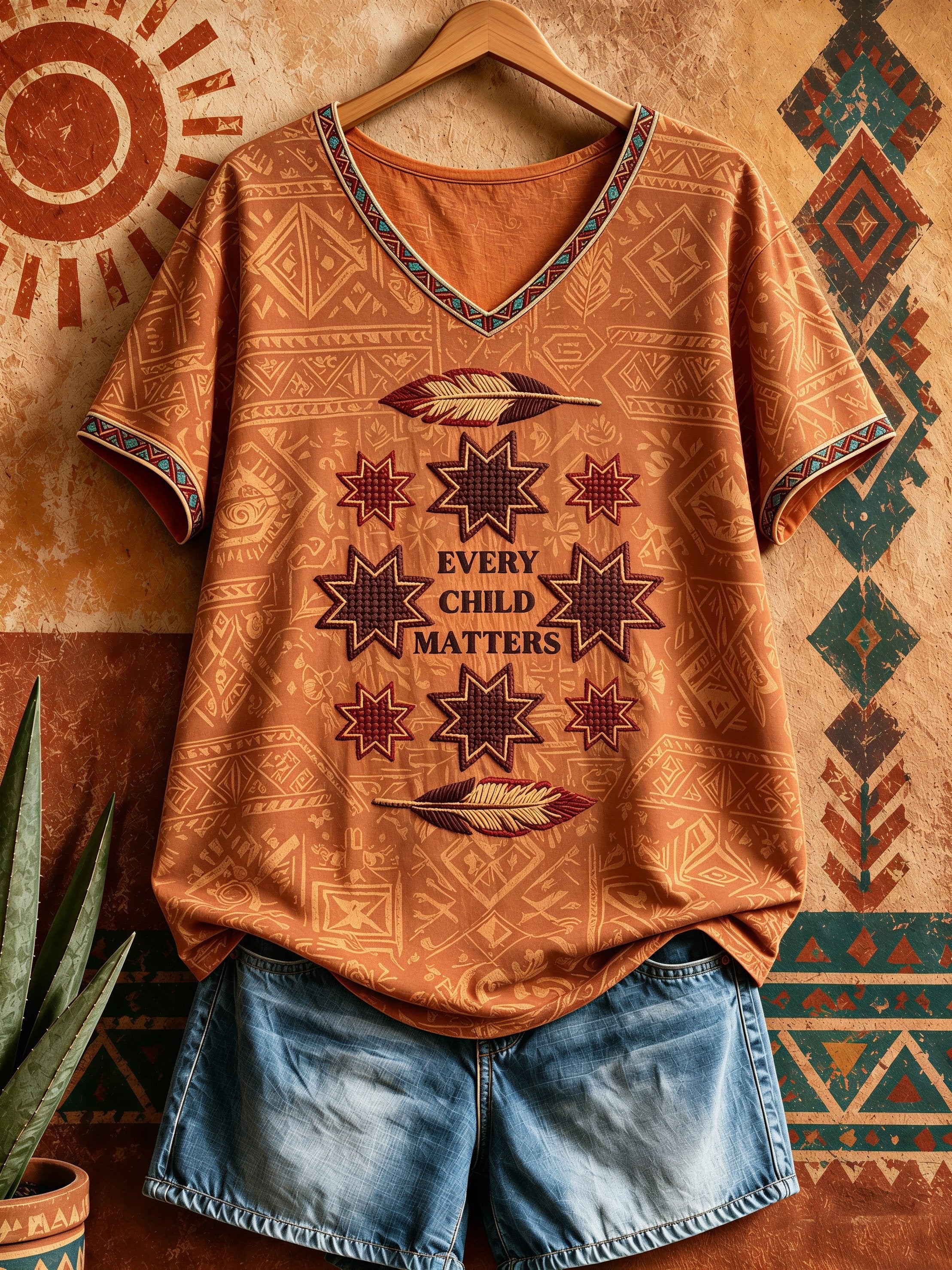 Women's Orange Shirt Day Print T-Shirt