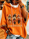 Women's Orange Shirt Day Graphic Print Sweatshirt