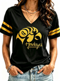 Women'S Football Print Short-Sleeve T-Shirt