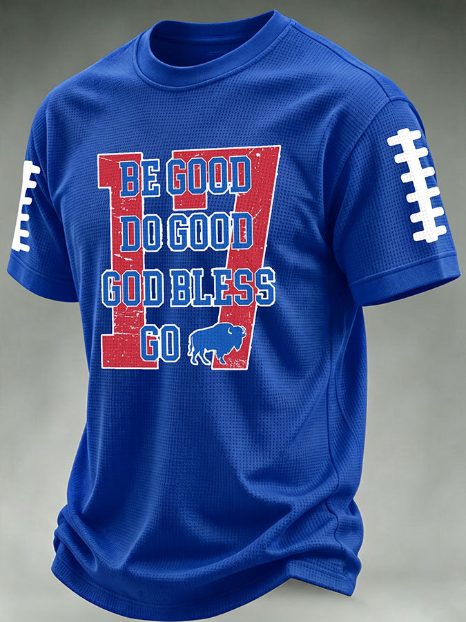 Men'S Football Print Waffle T-Shirt