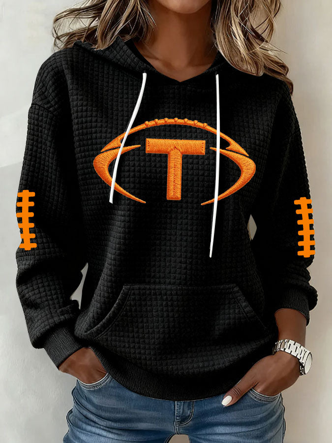 Women's Football Print Sweatshirt