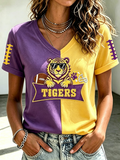 Women'S Football Print Short-Sleeve T-Shirt