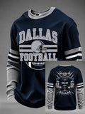 Men'S Retro Football Waffle T-Shirt