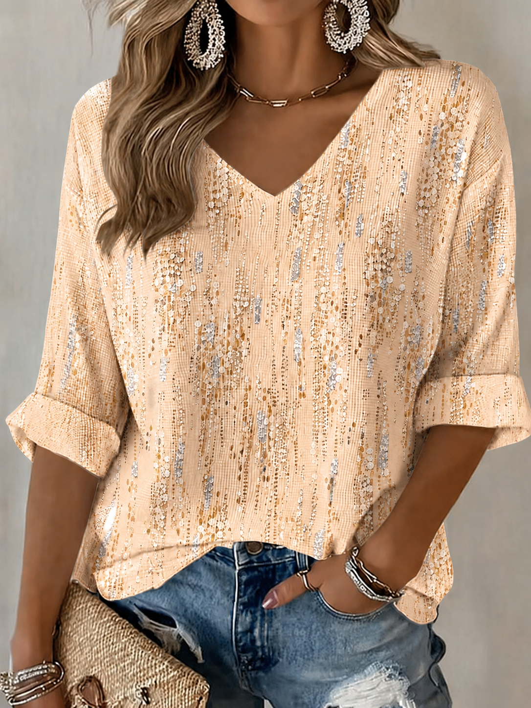 Women'S Breast Cancer Awareness Prevention Printed Casual Top