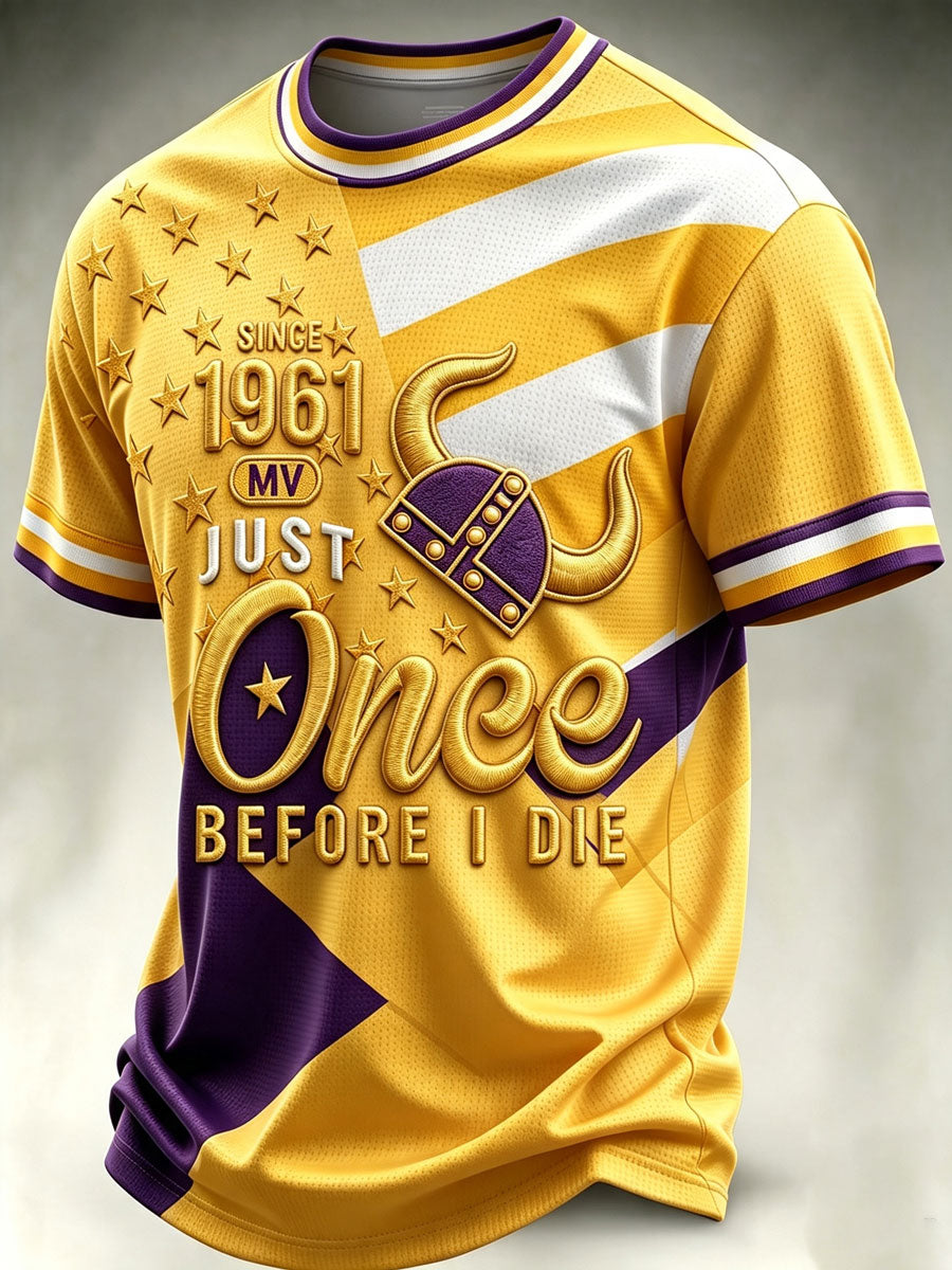 Men'S Football Print Waffle T-Shirt