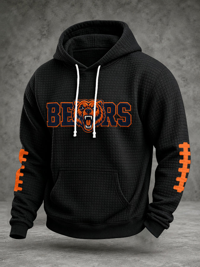 Men'S Football Printed Casual Hoodie