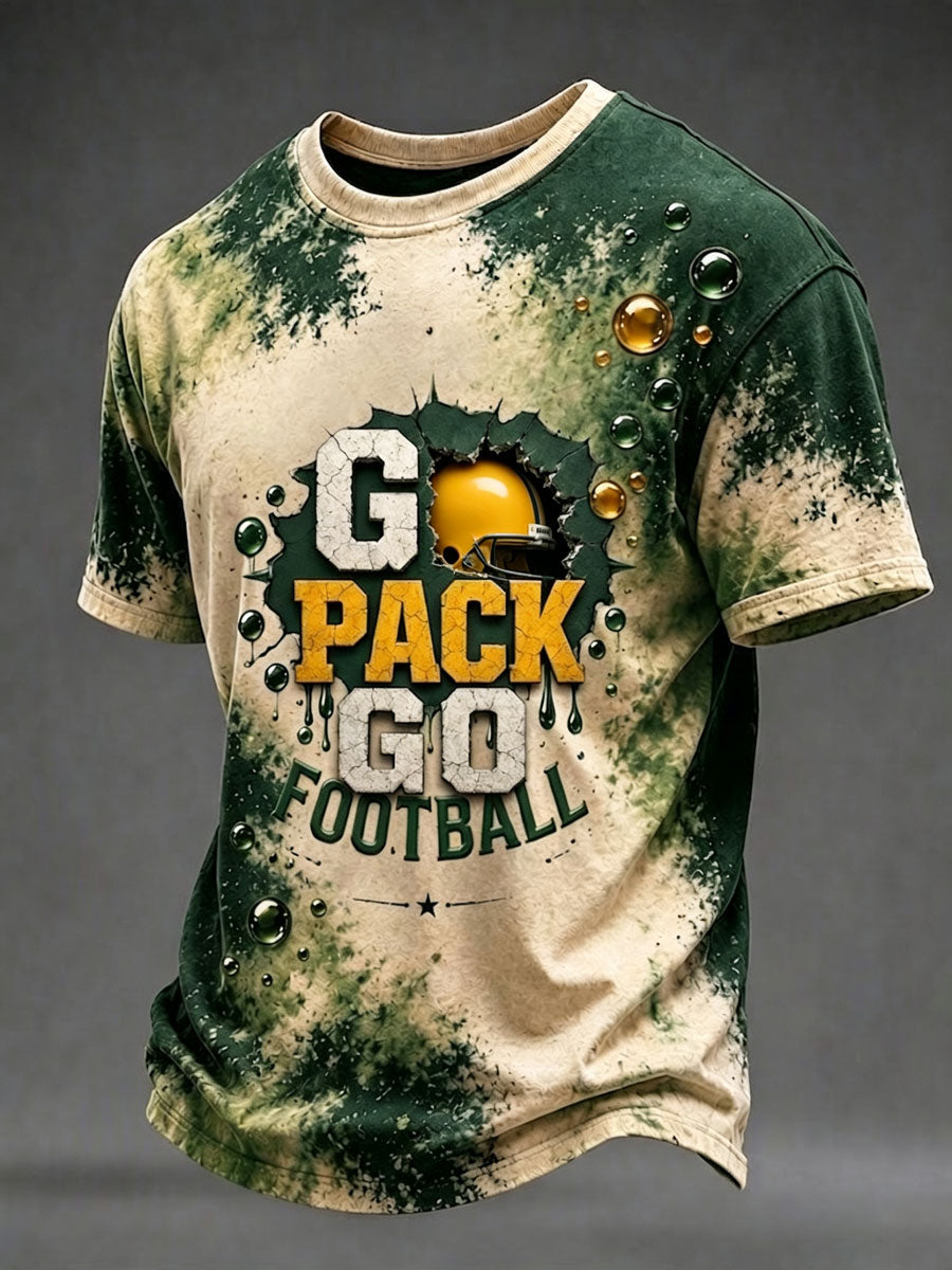 Men'S Football Fan Printed T-Shirt