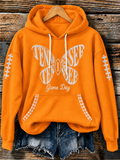 Women's Tennessee Football Game Day Casual Printed T-shirt