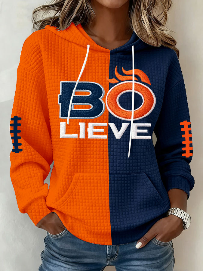 Women's Football Print Sweatshirt