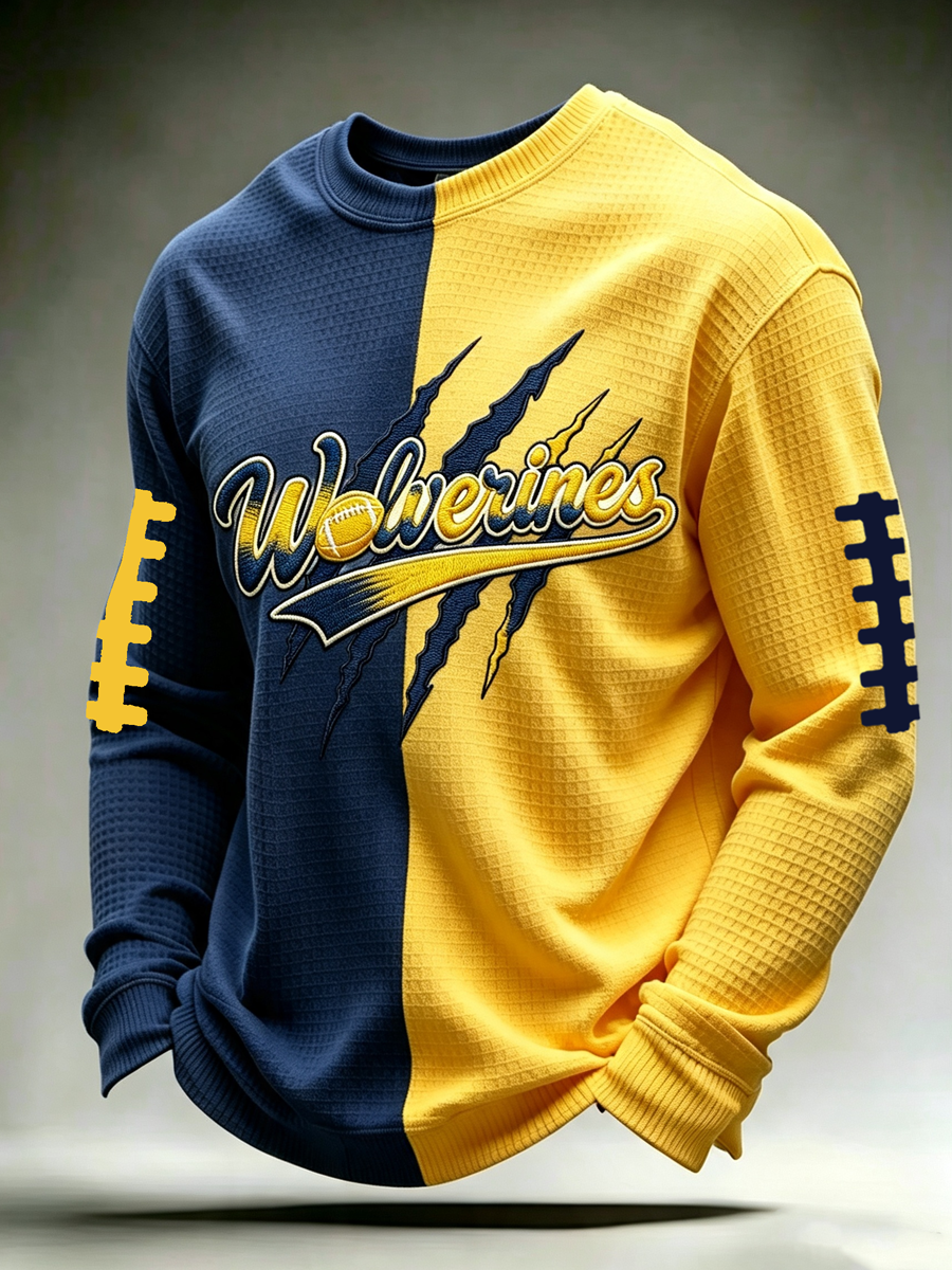Men'S Rugby Printed Waffle T-Shirt