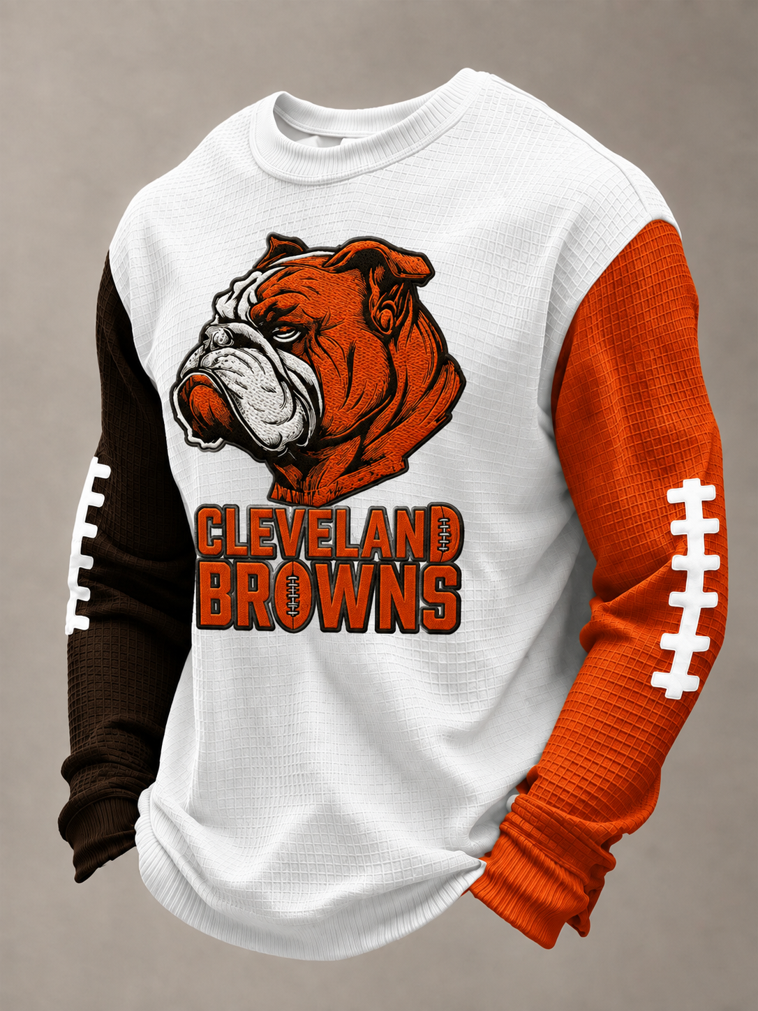 Men'S Football Printed Waffle T-Shirt