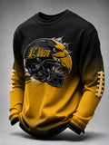 Men'S Football Printed Waffle T-Shirt