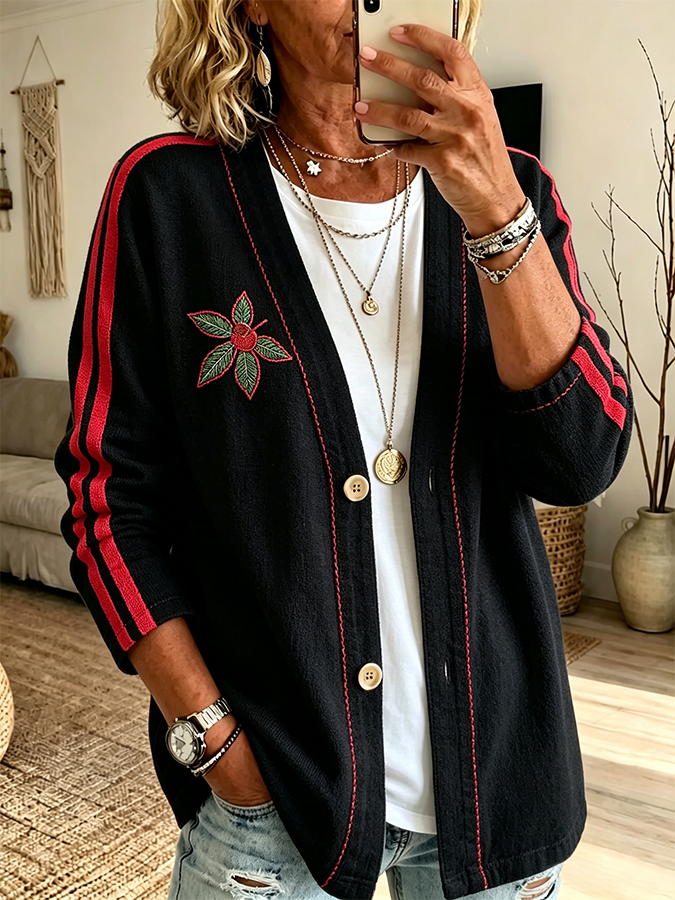 Women'S University Football Fan Cardigan