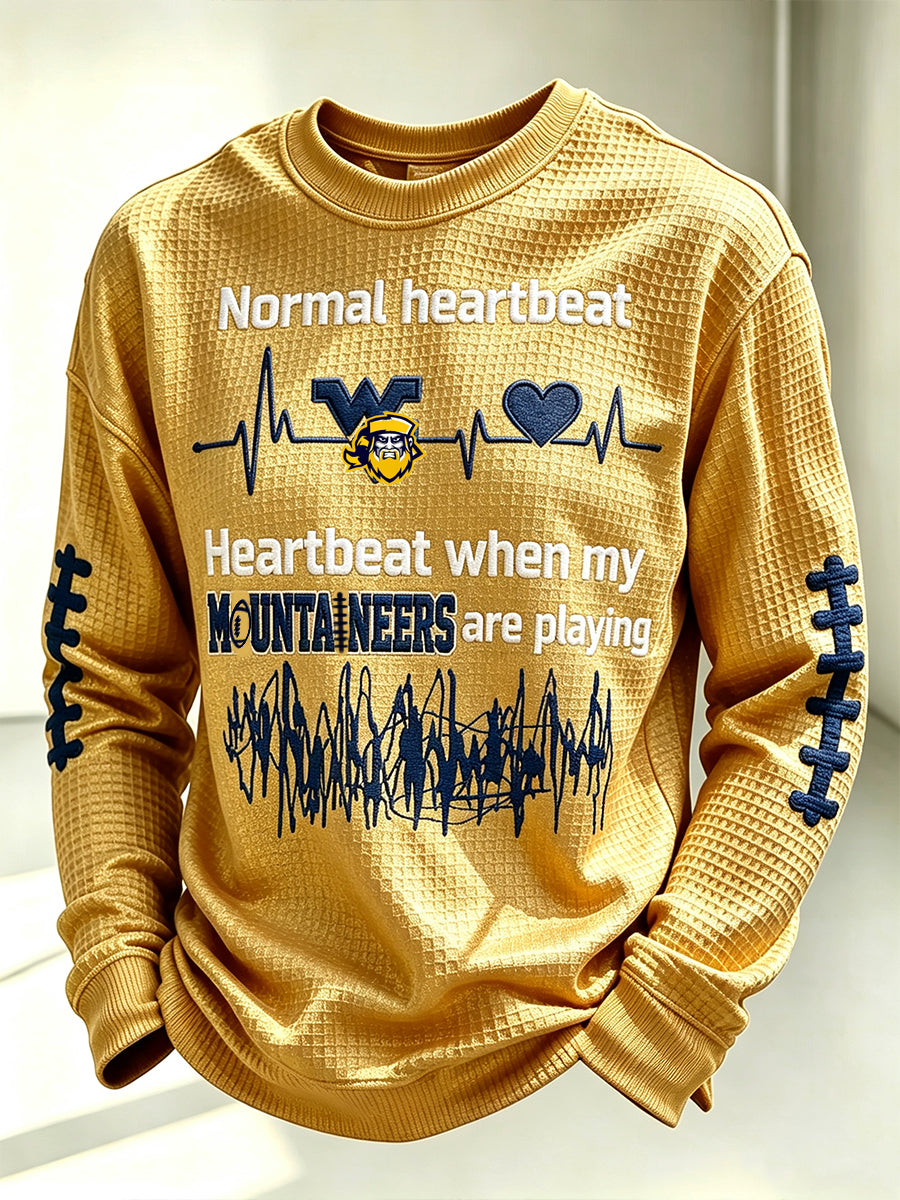 Men'S Football Printed Waffle T-Shirt